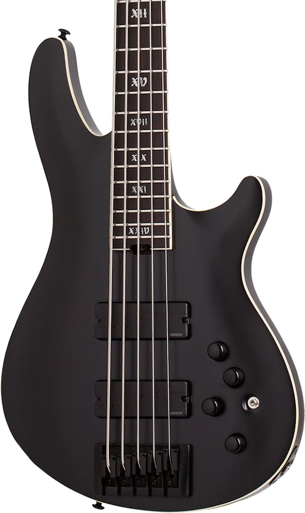 Schecter SLS Elite-5 Evil Twin Bass in Satin Black