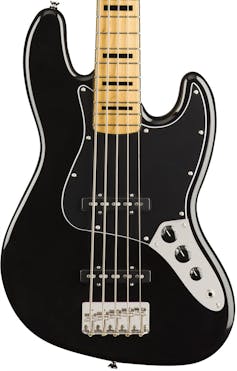 Squier Classic Vibe 70s Jazz Bass V Maple Fingerboard Black
