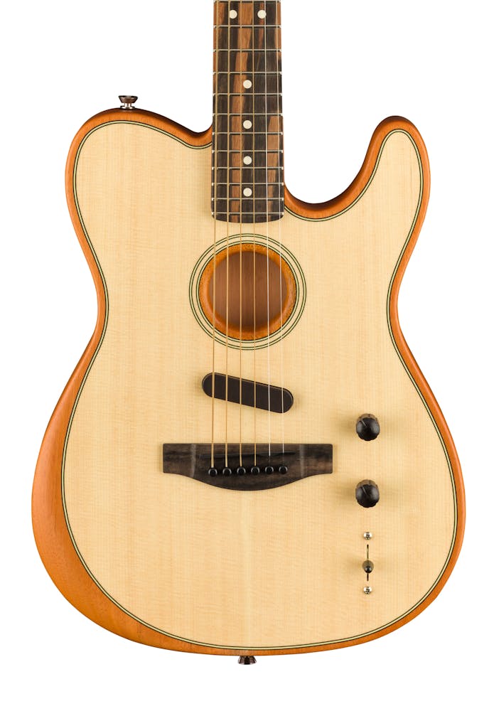 Fender American Acoustasonic Telecaster Acoustic/Electric Guitar in Natural