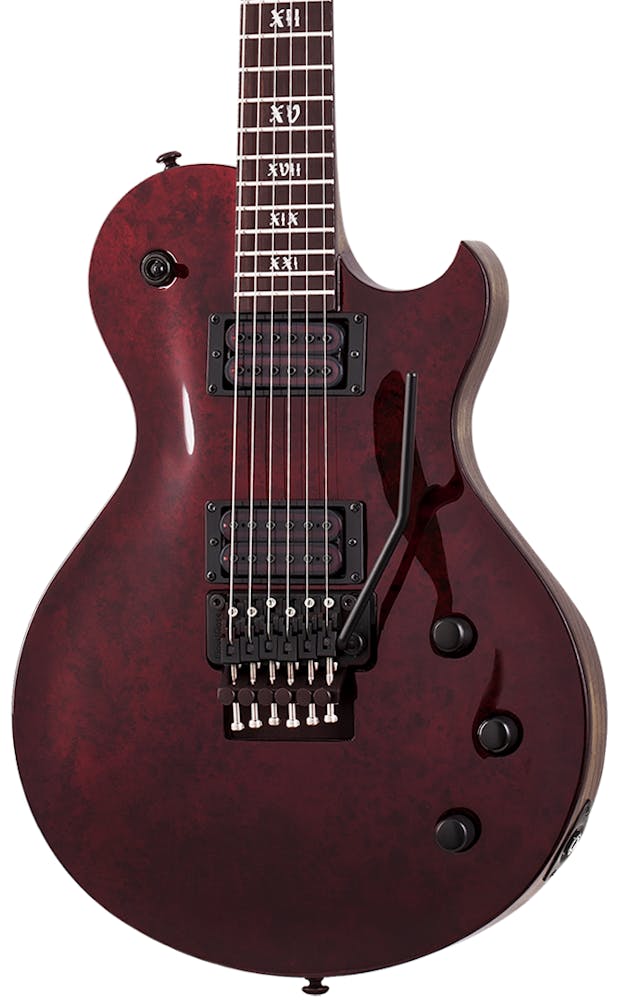 Schecter Solo-II FR Apocalypse in Red Reign with Floyd Rose Trem