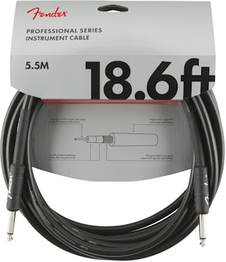 Fender Professional Series Instrument Cable Straight/Straight 18.6' in Black
