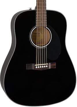 Fender CD60S Solid Top Dreadnought Guitar in Black