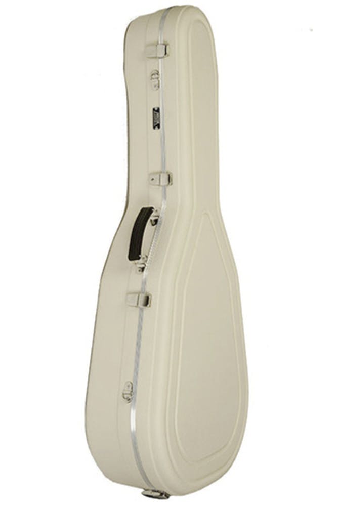 Hiscox Pro-II Gypsy Jazz guitar Hard Case in Ivory