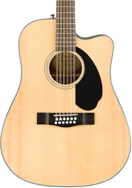 Fender CD60SCE Cutaway Electro Acoustic 12-String Guitar in Natural