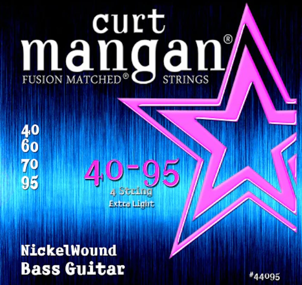 Curt Mangan Strings 40-95 Nickel Wound Extra Light Bass Set