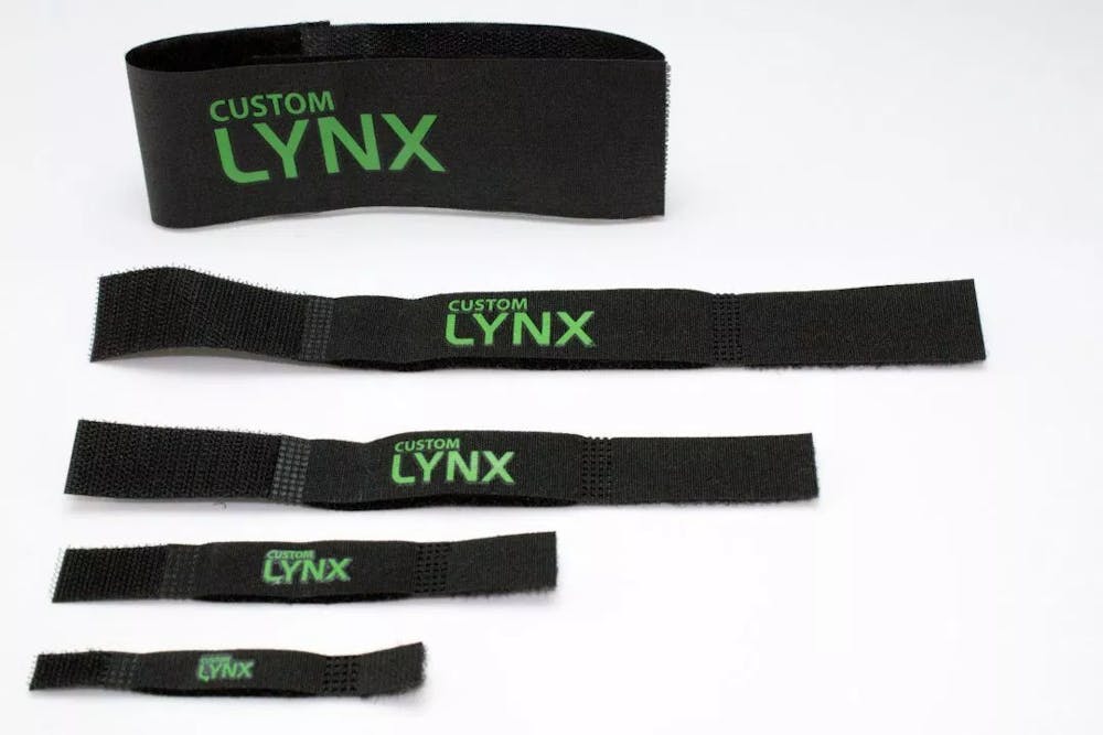 Custom Lynx Hook and Loop Cable Ties 10 Pack (Medium size)