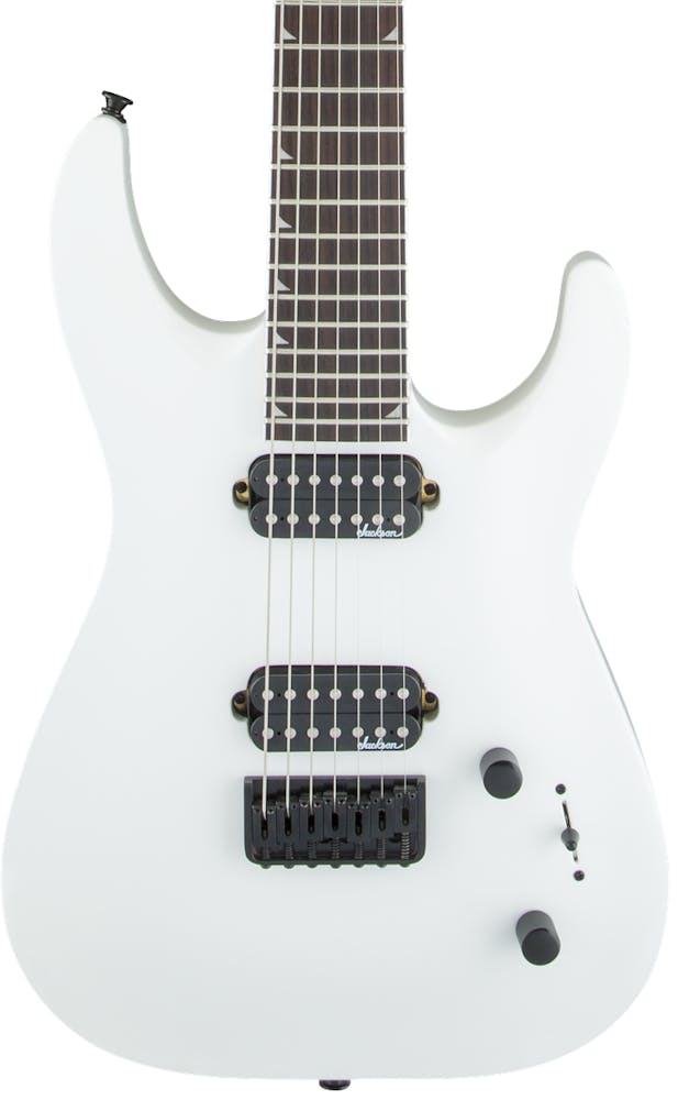Jackson JS32-7 DKA Archtop in Snow White with Amaranth Fretboard