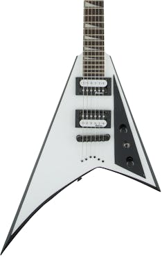 Jackson Guitar JS32T Rhoads in White with Black Bevels and Amaranth Fretboard