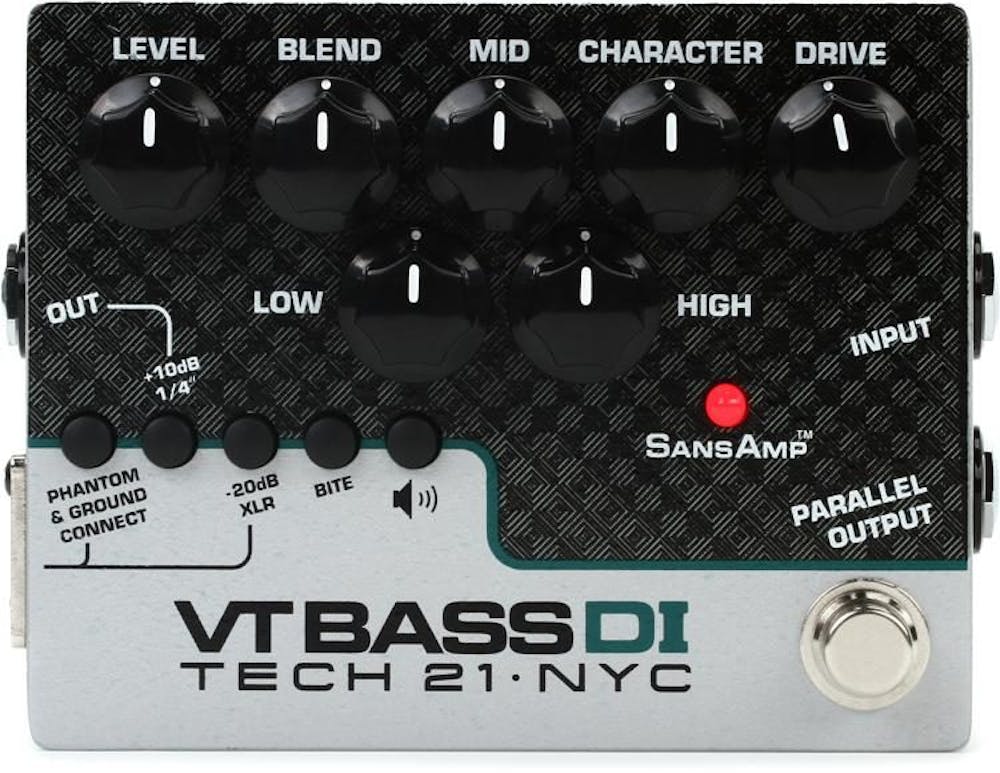 Tech 21 SansAmp Character Series VT Bass DI Overdrive Pedal
