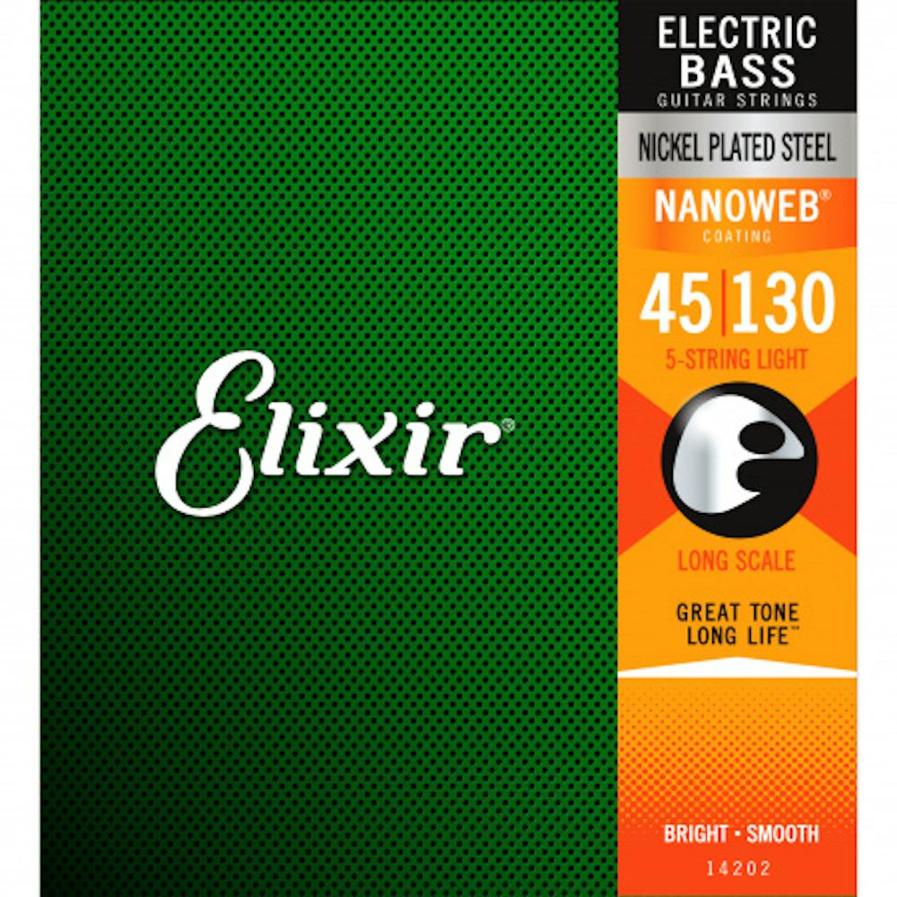 Elixir 45-105 + 130 5 String Bass Strings
