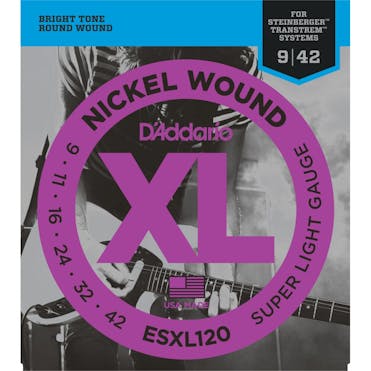 D'Addario ESXL120 Double Ball End Nickel 9-42