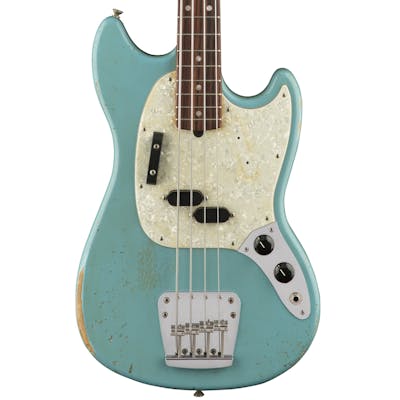 Fender JMJ Road Worn Mustang Bass in Daphne Blue