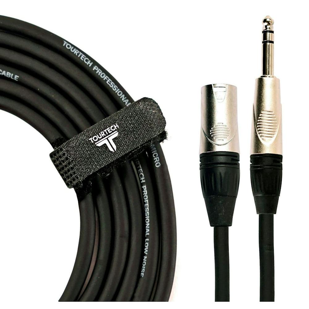 Tourtech 3ft/1m Stereo Jack - Male XLR Cable