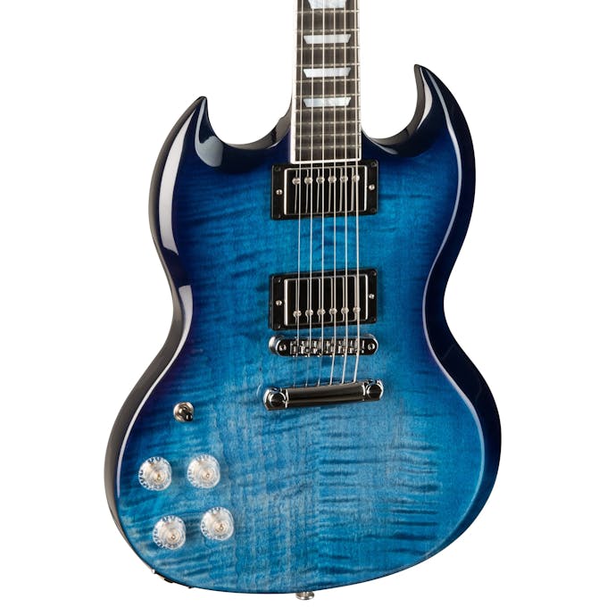 Gibson Modern in Trans Blueberry Fade Left Handed - Andertons Music