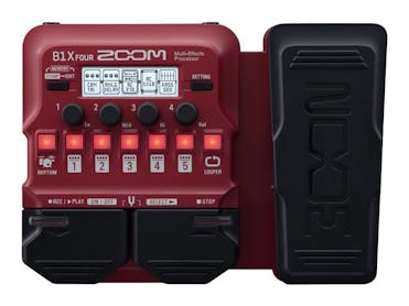 Zoom B1x Four Multi Effects Processor with Expression Pedal