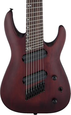 Jackson X Series Dinky Arch Top DKAF - 24 Fan Fret 8 String in Stained Mahogany Indian Laurel Fingerboard