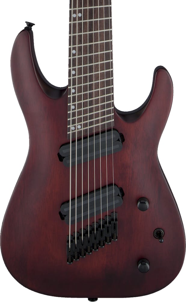 Jackson X Series Dinky Arch Top DKAF - 24 Fan Fret 8 String in Stained Mahogany Indian Laurel Fingerboard