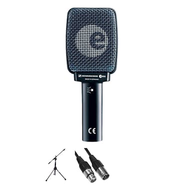 Sennheiser E906 Dynamic Instrument Microphone Bundle with Cable & Low Profile Stand