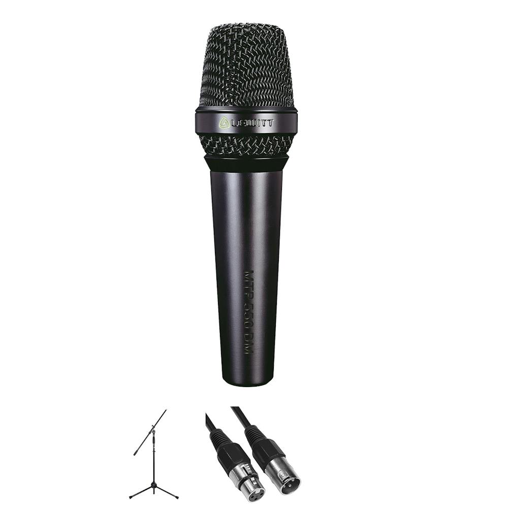 Lewitt MTP550 DM Vocal Mic Bundle with Cable and Stand