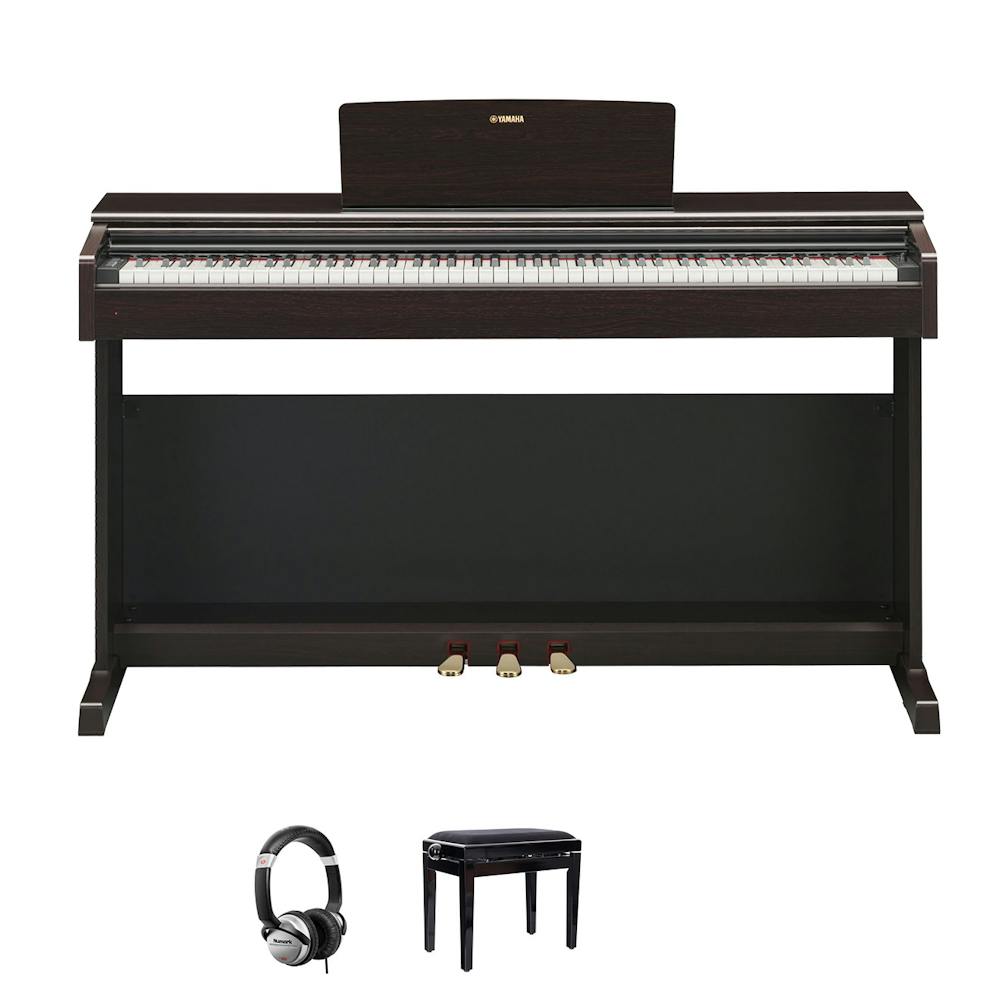 Yamaha YDP144 Digital Piano in Rosewood with Stool and Headphones