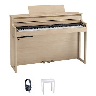 Roland HP704 Digital Piano in Cream Bundle