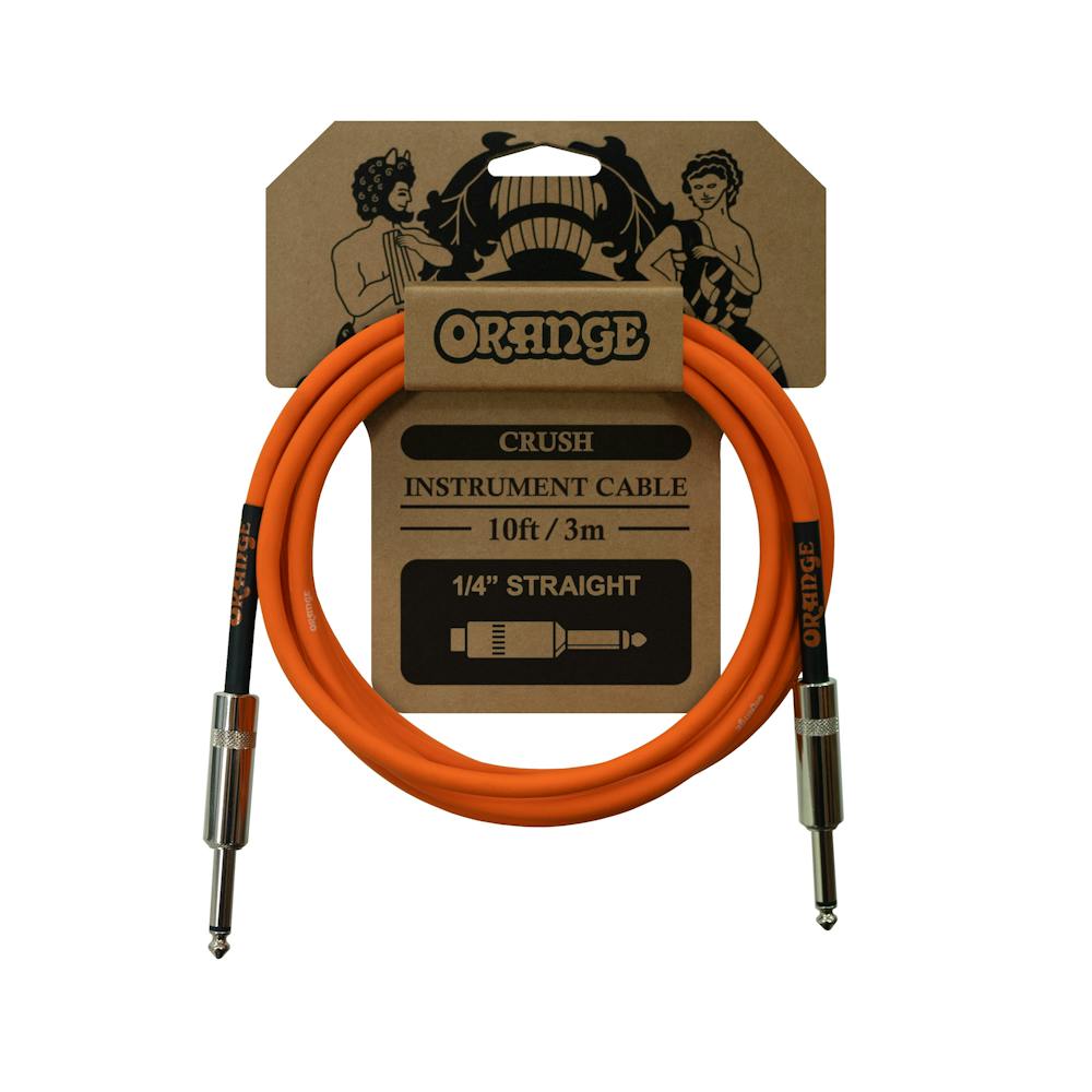 Orange Crush 10ft Instrument Cable, Straight to Straight