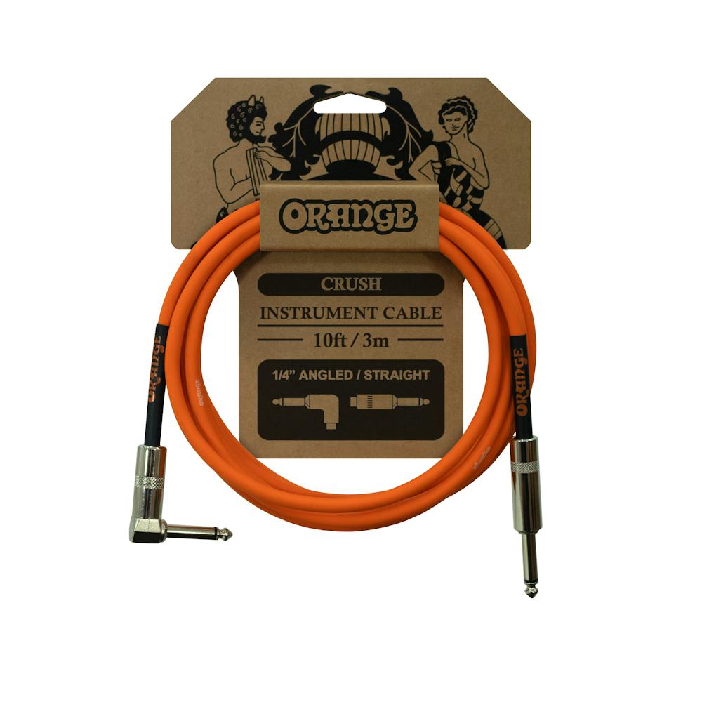 Orange Crush 10ft Angled to Straight Instrument Cable