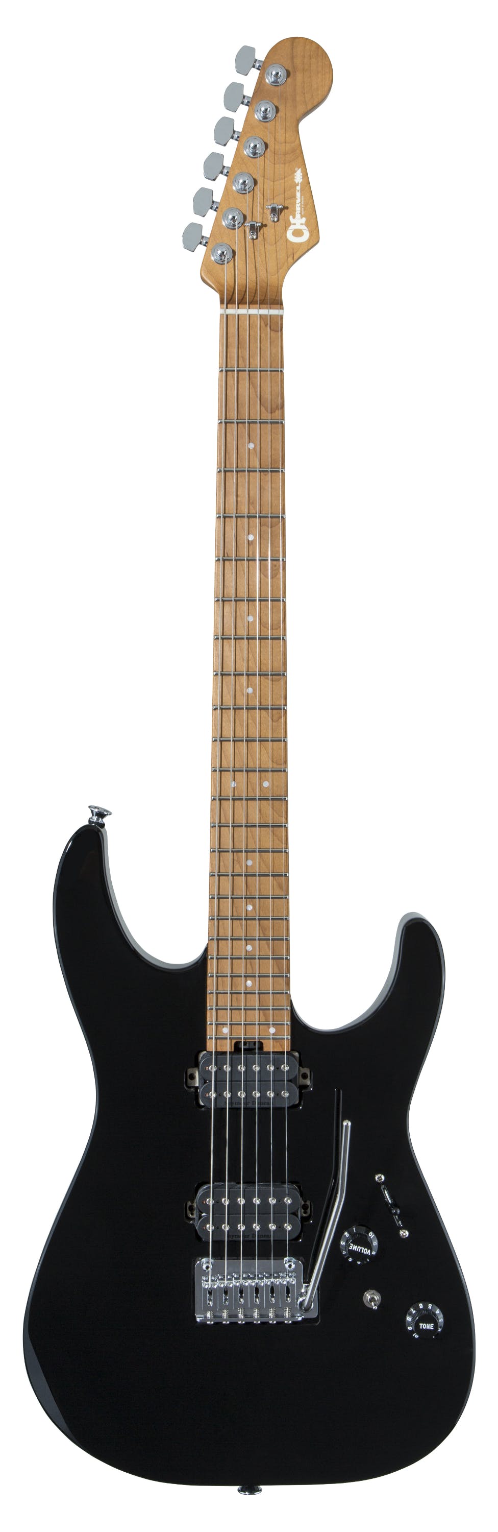 Charvel Pro-Mod DK24 Dinky HH 2PT CM in Gloss Black - Andertons Music Co.