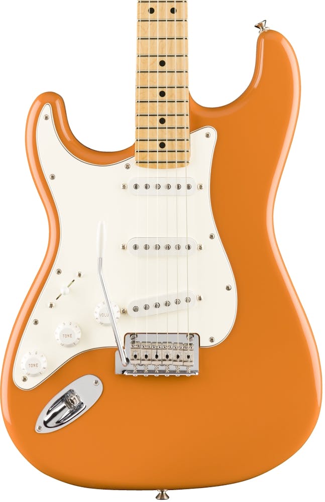 Fender Player Stratocaster w Maple Fretboard in Capri Orange Left Handed