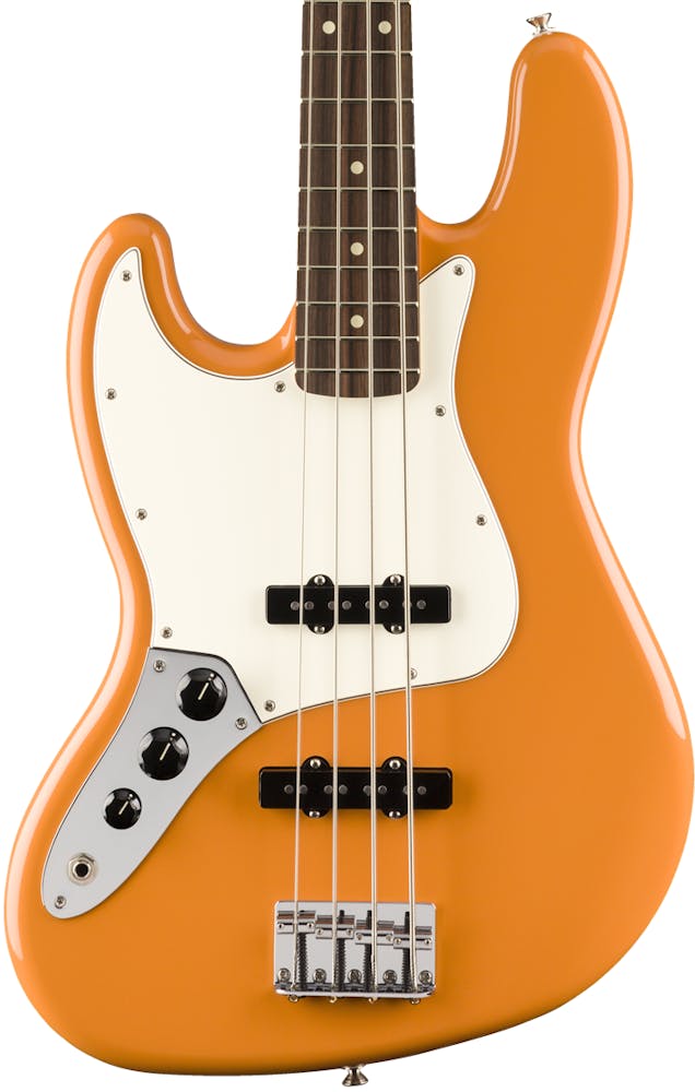 Fender Player Jazz Bass Left Handed in Capri Orange with Pau Ferro Fretboard
