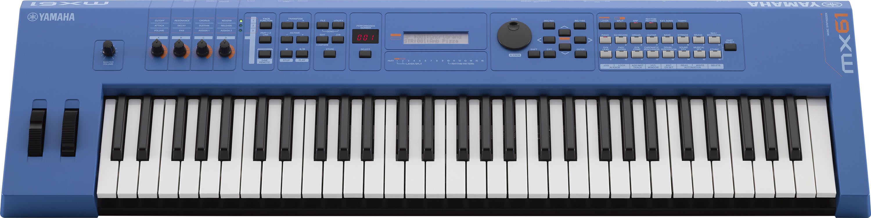 Yamaha deals blue keyboard