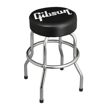 Gibson Premium Playing Stool in Black with White Logo
