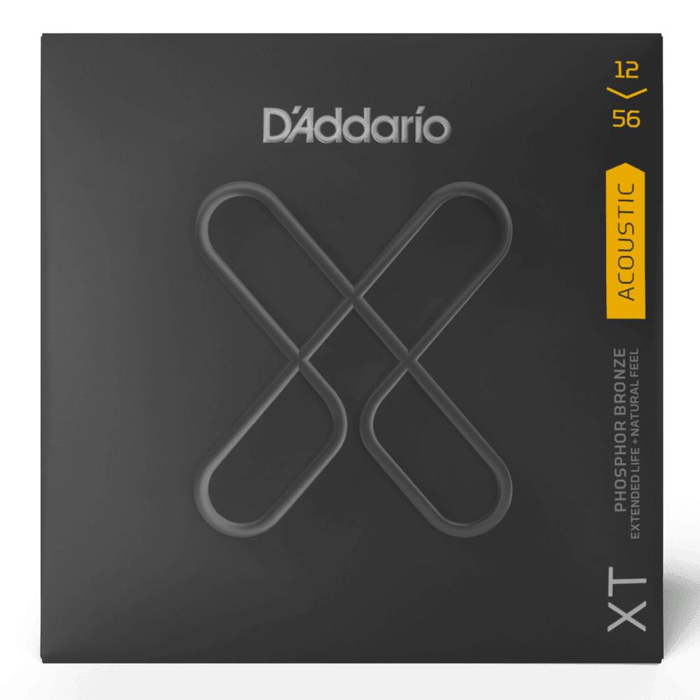 D'Addario XT Phosphor Bronze Light Top Medium Bottom 12-56 Acoustic Guitar Strings