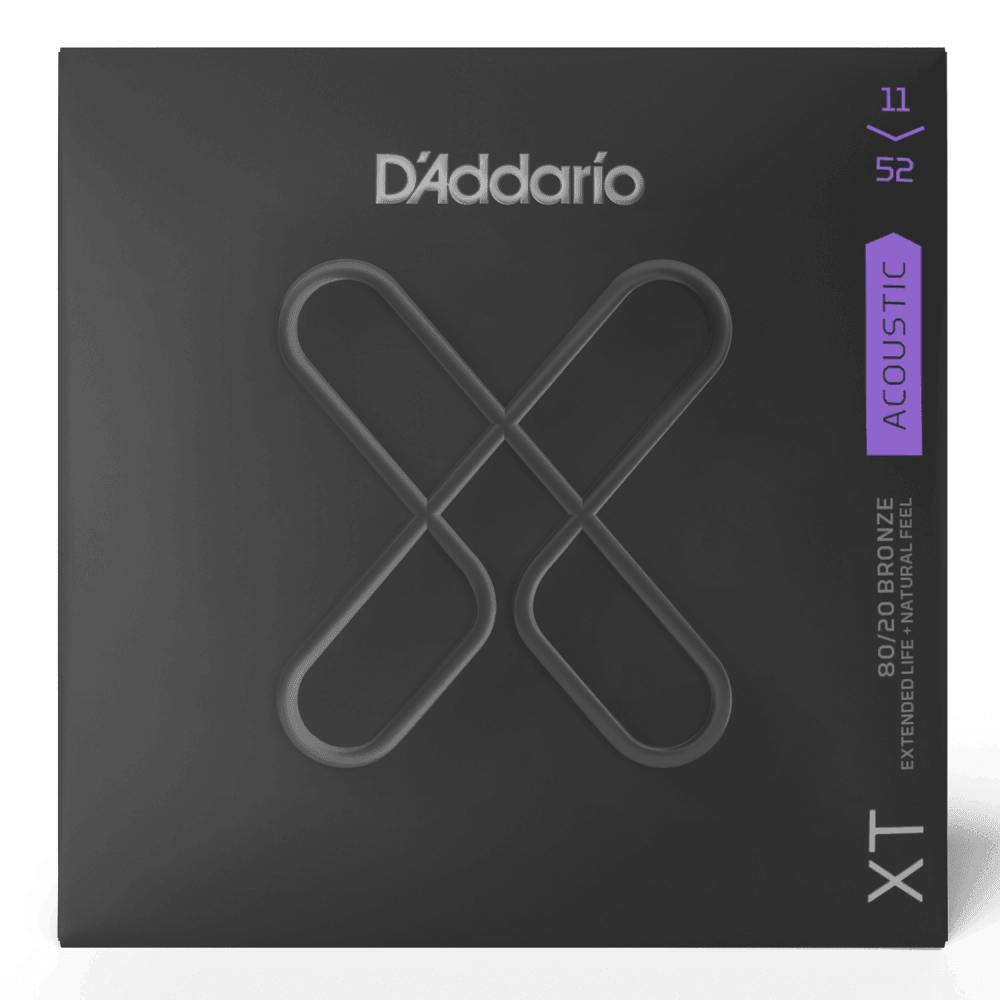 D'Addario XT 80-20 Bronze Custom Light 11-52 Acoustic Guitar Strings