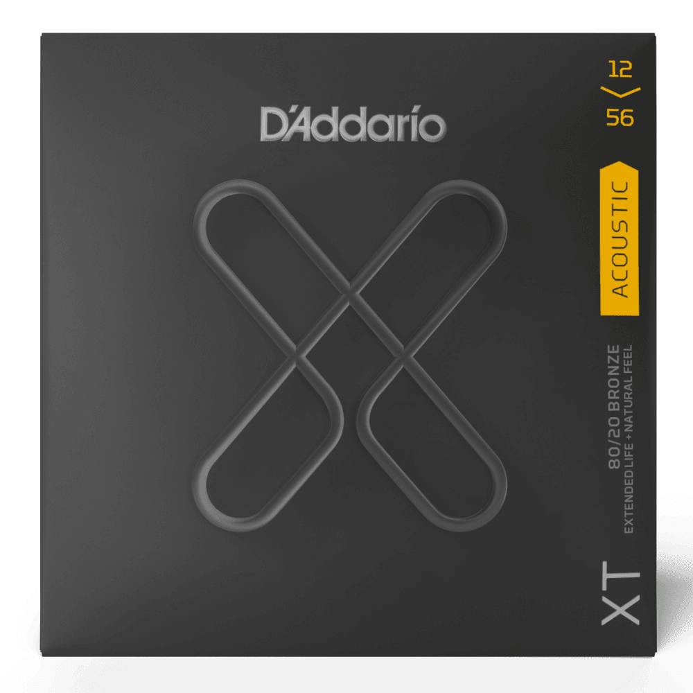D'Addario XT 80-20 Bronze Light Top Medium Bottom 12-56 Acoustic Guitar Strings