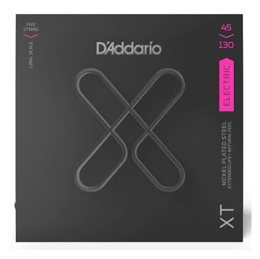 D'Addario XT Nickel Plated Steel Regular Light 5-String 45-130 Bass Strings