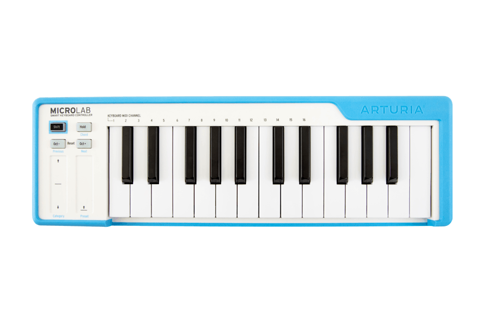 Arturia Microlab 25 Key Controller Keyboard in Blue