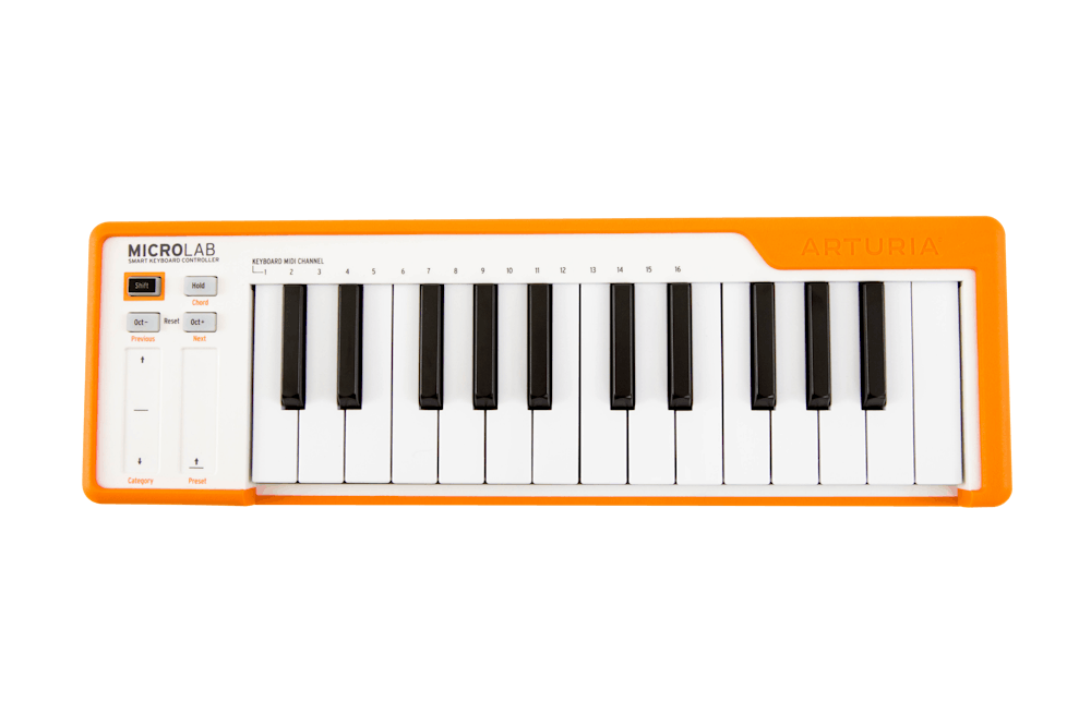 Arturia Microlab 25 Key Controller Keyboard in Orange
