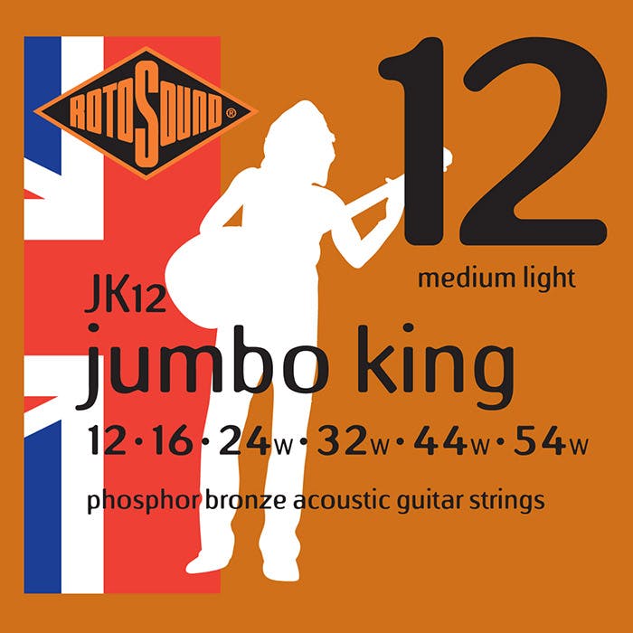 Rotosound JK12 Phosphor Bronze Acoustic Guitar Strings Andertons