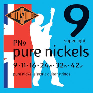 Rotosound Pure Nickel Electric Guitar Strings 9 - 42