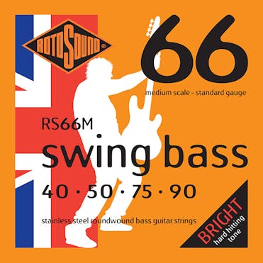 Rotosound Swing Bass 66 4-String Medium Scale Bass Set (40, 50, 75, 90)