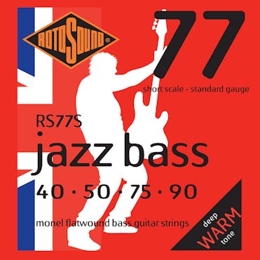 Rotosound Jazz Bass 77 Flatwound 4-String Short Scale Set(40,50,75,90)