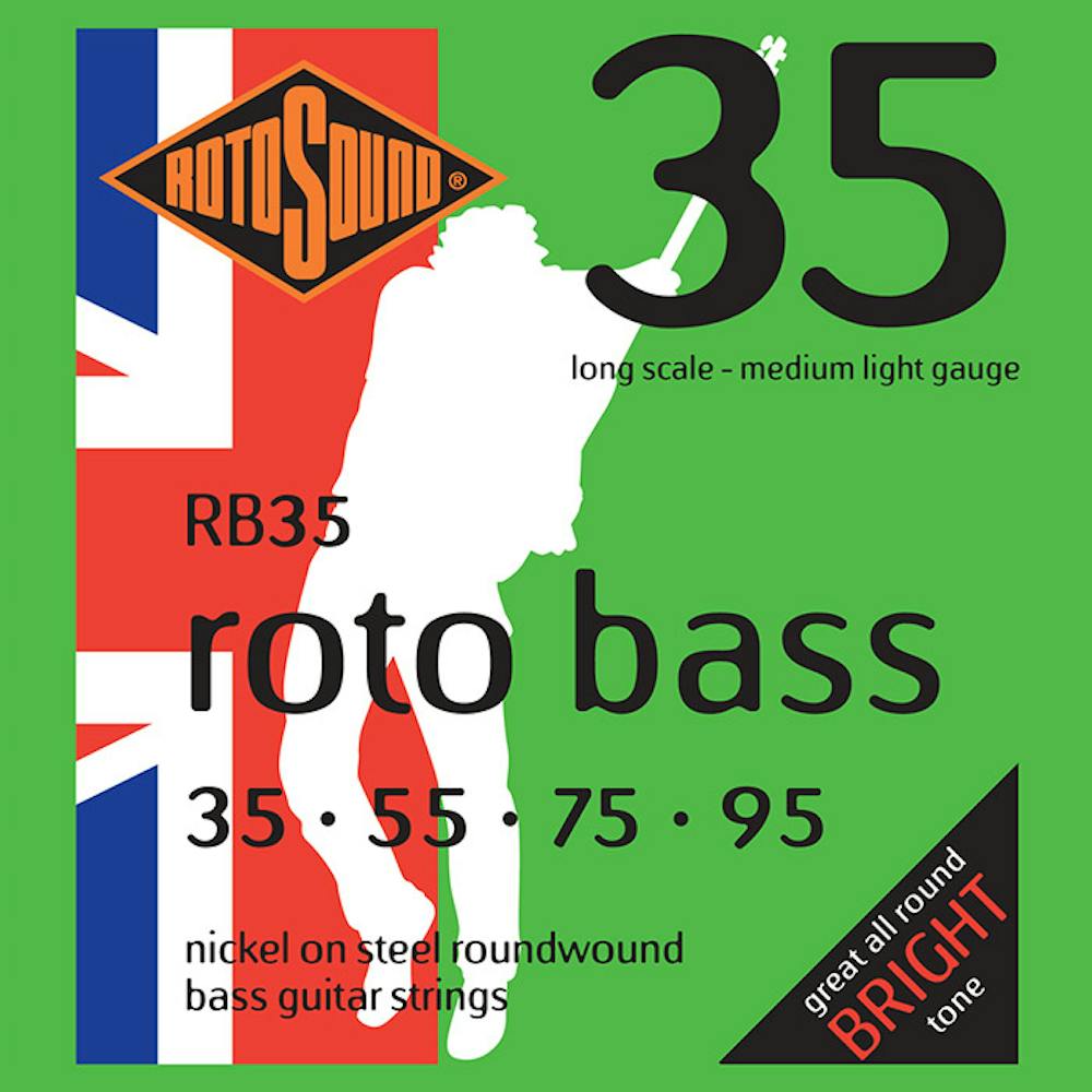 Rotosound RB35 Nickel Bass Guitar Strings - 35, 55, 75, 95