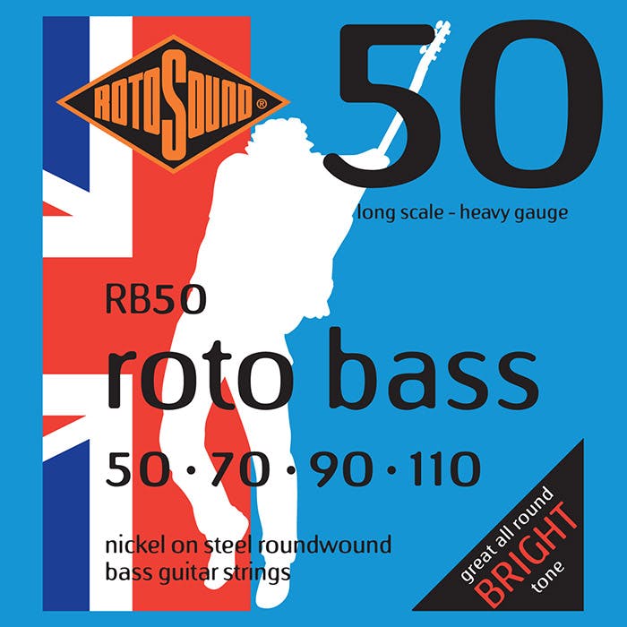 Rotosound RB50 Nickel Bass Guitar Strings 50 70 90 110