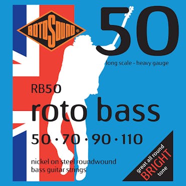 Rotosound RB50 Nickel Bass Guitar Strings - 50, 70, 90, 110