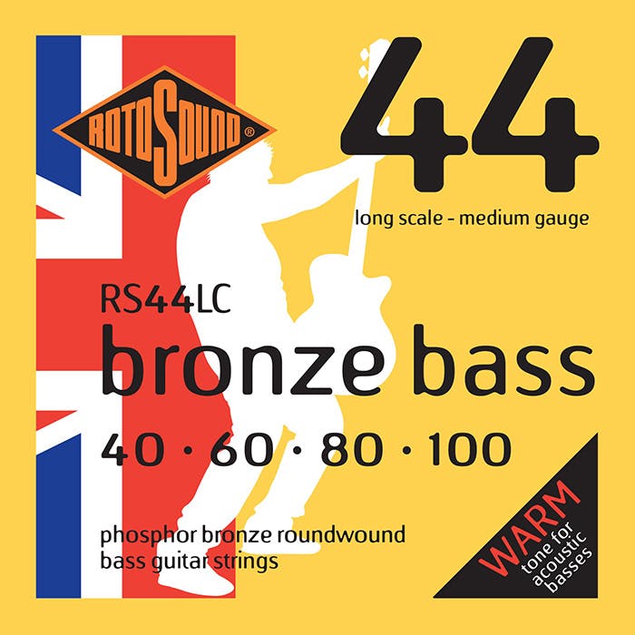 Rotosound RS44LC Phosphor Bronze Bass Guitar Strings 40 60 80