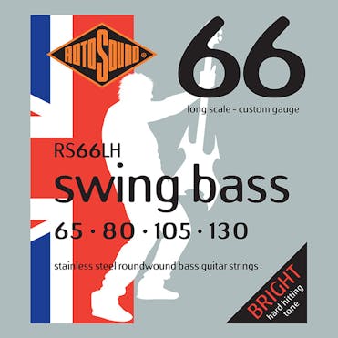 Rotosound RS66LH Stainless Steel Bass Guitar Strings - 65, 80, 105, 130