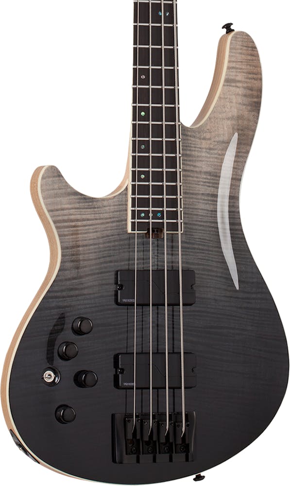 Schecter SLS Elite-4 Bass in Black Fade Burst Left Handed
