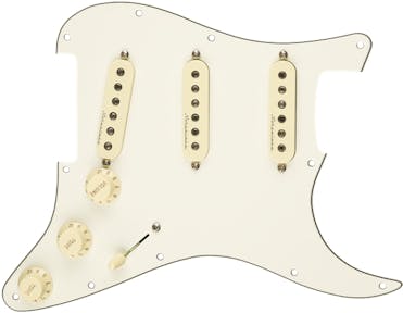 Fender Pre Wired Pickguard Stratocaster SSS Hot Noiseless in Parchment