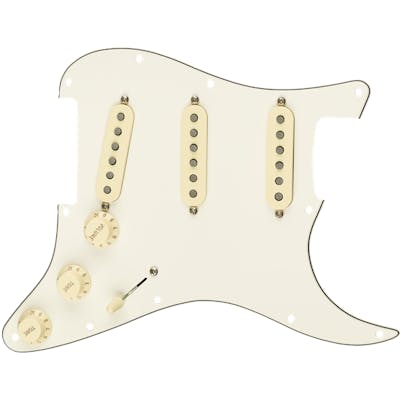 Fender Pre Wired Pickguard Stratocaster SSS Tex Mex in Parchment